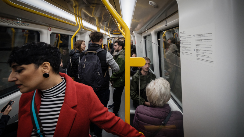 Et af de nye metro tog